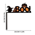 thumbnail image 2 of putnchl Halloween Door Corner Decor, Spider Webs Bats Pumpkin Witch Wood Ornament, Histioid Halloween Right Angle Door Decorations For Front Door,Passage Home And Party, 2 of 2