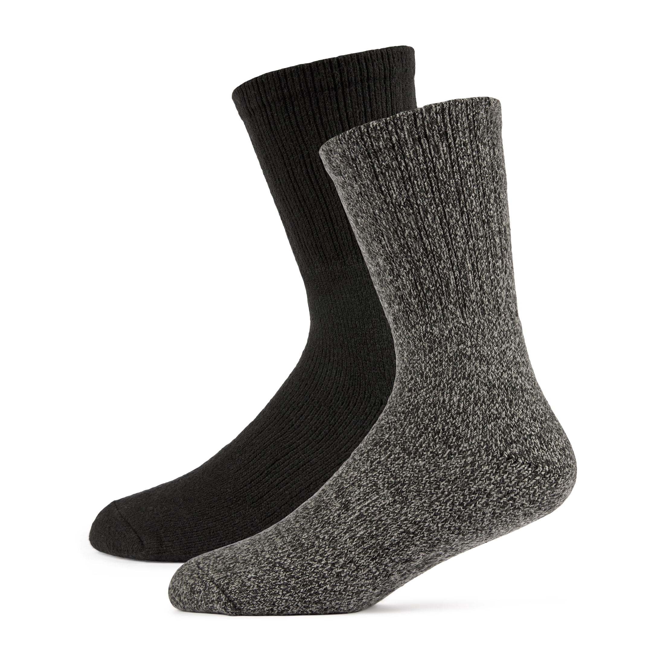 Fruit of the Loom Thermal Men's Crew Socks, Sizes 6-12, 2-Pack