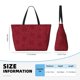 thumbnail image 4 of Easygdp Christmas Red Snowflakes Bolsa de Viaje de Playa de Gran Capacidad, Bolsa Tote Perfecta para la Playa, Escapadas de Fin de Semana y Viajes, 4 of 7