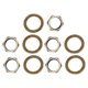 thumbnail image 1 of 10 unids/pieza de arandela metálica de cobre junta de sellado de tuercas de 9,36 MM para accesorios de guitarra de Bajo Eléctrico kusrkot Tuerca jack de bajo eléctrico, 1 of 7
