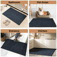 thumbnail image 3 of WANLISELL 2' x 3' Entrance Door Mat, Indoor Outdoor Doormats with Rubber Backing, Low-Profile Welcome Mats for Entryway Porch, Gray, 3 of 11