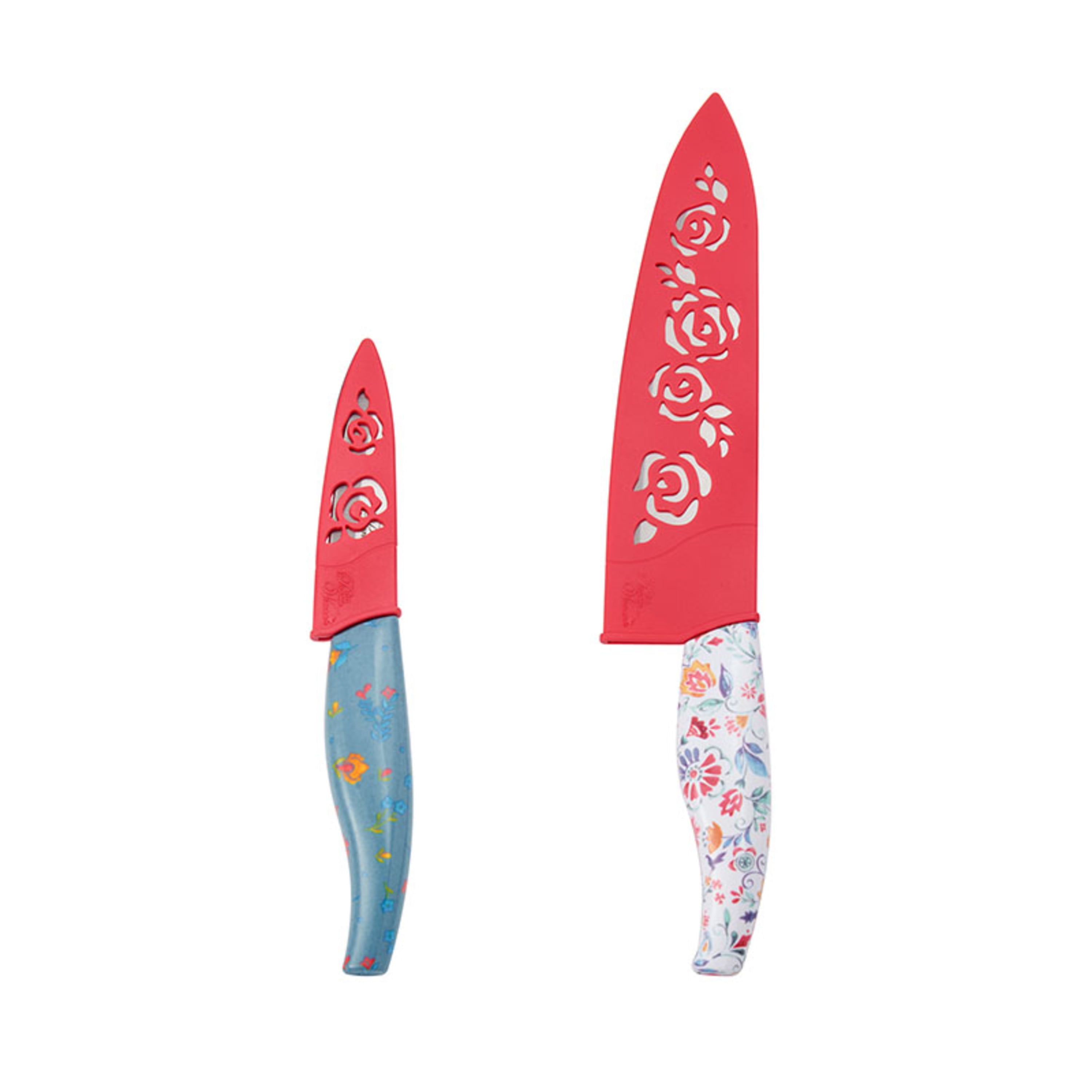 The Pioneer Woman 2-Piece Chef Knife and Parer Set, Sweet Rose