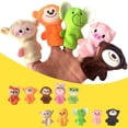 thumbnail image 2 of kusrkot 10Pcs Animal Theme Finger Toys ,Cloth Easter Decoration ,Hand Puppet ,Story Time, 2 of 9