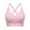 Pink-02, variant on DISKEBUISS Women's Sports Bras Racerback Thin Strap Adjustable Breathable Push Up for Running & Gym Workouts