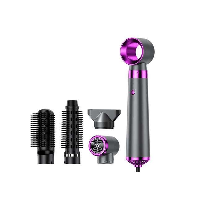 Secador De Pelo Alta Velocidad Profesional 5 En1color Xtellar Morado