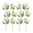 thumbnail image 2 of Melrose International Light Varigated Philo Leaf Stem (Set of 12), 2 of 2