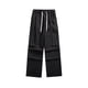 thumbnail image 1 of Pantalones de trabajo de longitud completa para hombre, de color liso, con bolsillos, informales, de pierna recta, 1 of 8