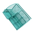 thumbnail image 1 of serony Exquisite Craft Mesh Desk Organizer - Sleek And Stylish Desk Organizer Office Multi-Functional Light Green 1Set, 1 of 6