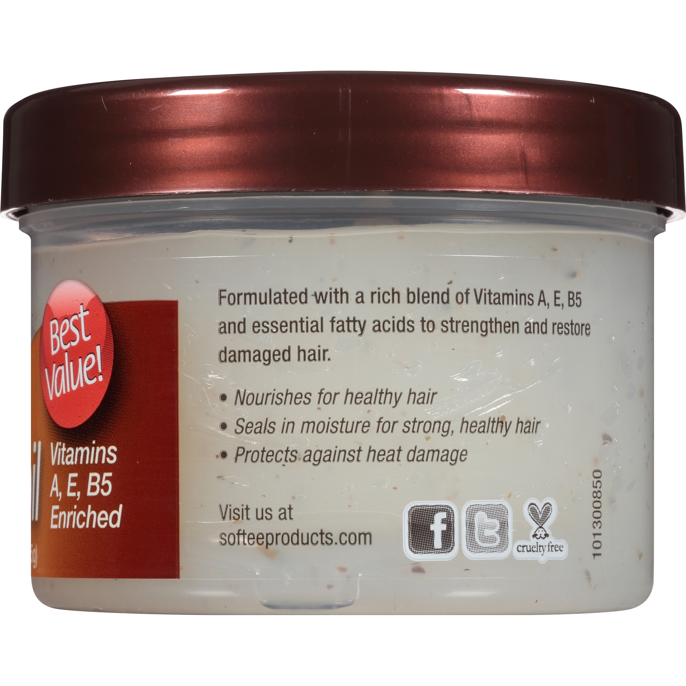 (2 pack) Softee Argan Oil Hair & Scalp Conditioner for Textured Hair 3oz, Dry Hair Type