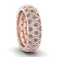 thumbnail image 3 of Natural 2.50Ct Round Cut Diamond 3Row Ladies Anniversary Wedding Eternity Band Ring 14k Gold FG VS1, 3 of 3