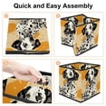thumbnail image 4 of Spotted Dog Large Capacity Foldable Storage Bin Box Cubes with Handle, 10.8"x10.5"x10.6, 4 of 6