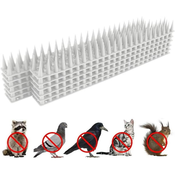 12PCS Fence Spikes with 30 Bundling Straps, Garden Plastic Bird Animal Deterrent Repellent Spikes to Stop Birds and Cats Sitting on Fence Garden Security Anti Climb Cat/Intruder Deterrent(White) 12PCS Fence Spikes with 30 Bundling Straps, Garden Plastic Bird Animal Deterrent Repellent Spikes to Stop Birds and Cats Sitting on Fence Garden Security Anti Climb Cat/Intruder Deterrent(White)