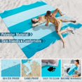 thumbnail image 3 of Manta de playa Famstar 198 x 295 cm impermeable a la arena, 3 of 7