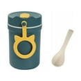 thumbnail image 4 of Breakfast Cereal Cup Double Oatmeal Cup With Lid Spoon Cup Portable Milk Cup Portable Fashion Soup Cup For School Office Outdoor Travel Student, 4 of 6