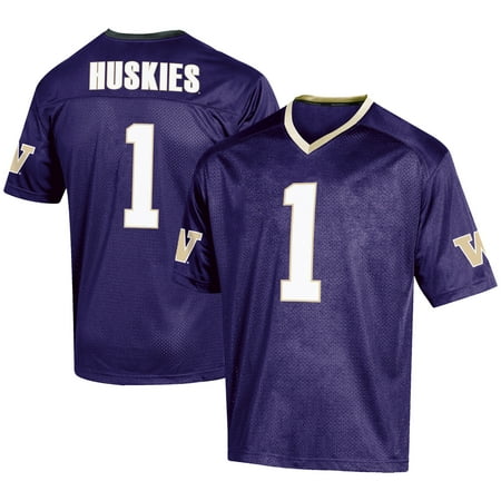 - Men's Russell #1 Purple Washington Huskies Fashion Football Jersey