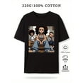 thumbnail image 3 of Camiseta de cómic de hip hop de Riley Freeman: camiseta de algodón suave, transpirable y cómoda con un diseño único, grosor definido y corte holgado para verano y otoño. Ideal para deportes de ocio., 3 of 9