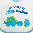 thumbnail image 4 of Inktastic Happy Dinosaur Future Big Brother Boys Baby Bib, 4 of 4