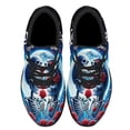 thumbnail image 2 of Skull Couple Valentine Day Love Never Dies Shoes Sneakers Black Size 10, 2 of 7
