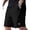 (Casual 12)Black, variant on Mens Shorts Solid Color Breeches Summer Casual Fashion Pocket Button Elastic Waist Breathable Short Pants