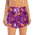 thumbnail image 4 of Lsque Halloween2 Printed Women's Running Shorts with Liner Pockets,Elastic Quick Dry Workout Athletic Gym Yoga Shorts,Womens High Waist Shorts-Medium, 4 of 9