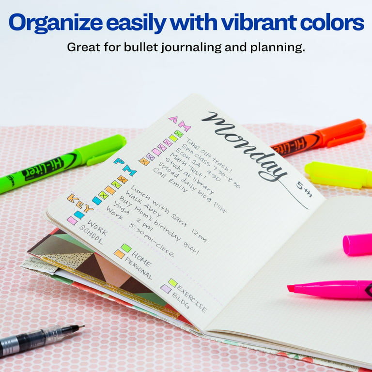 Avery Hi-Liter Chisel Tip, 12 Assorted Color Highlighters