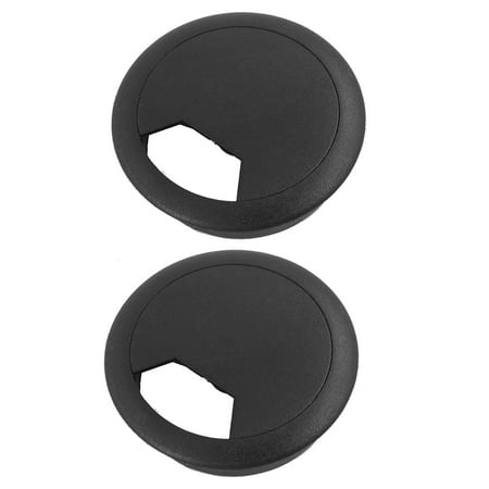 - Uxcell 50mm Drill Hole Plastic Computer Desk Cable Cord Grommets Black (2-pack)
