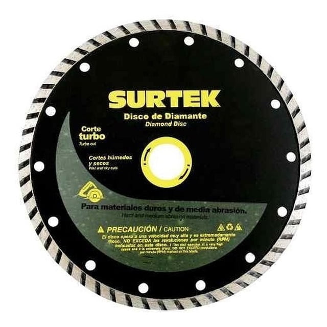 Disco de Diamante Corte Turbo 4 1/2 123461 Surtek