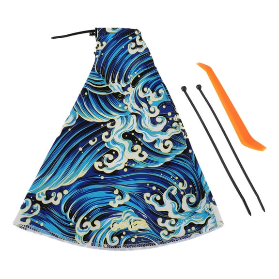 Unique Bargains 1 Set Gear Shift Stick Gaiter Decoration 10.43"x2.36"x10.83" Gear Stick Knob Cover Boot Shift Cover with Tool Zipper Blue Polyester