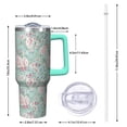 thumbnail image 2 of OBREWU Pioneer Flower Tumbler with Handle and Lid,40oz Pioneer Flower Double Wall Vacuum Insulated Tumbler,Pioneer Flower Cups Gift for Women and Men, 2 of 7