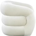 thumbnail image 4 of Meridian Furniture Roxbury Cream Velvet Accent Chair, 4 of 6