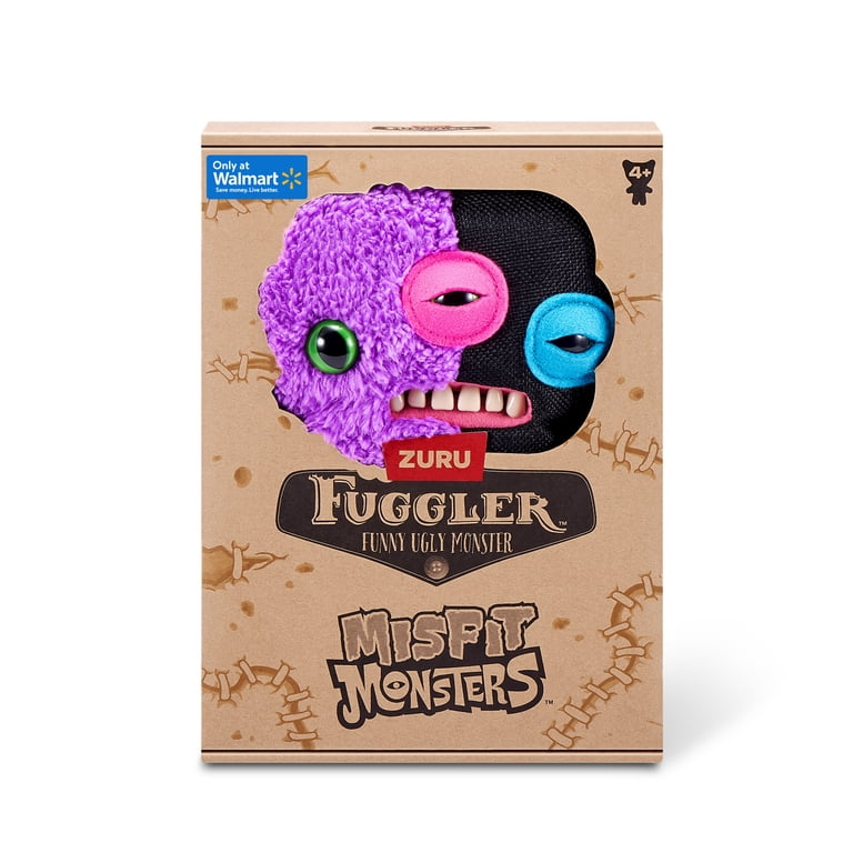 Fuggler, Misfit Monsters 9 inch, Purple & Black, Double Trouble