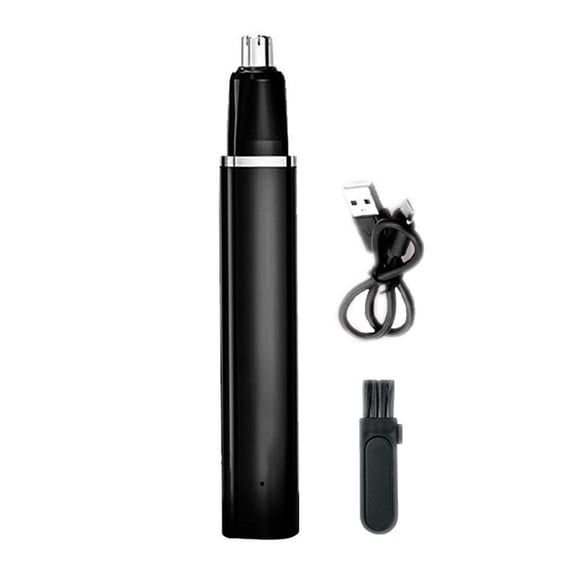Electric Nose Hair Trimmer for Men, 5W Rechargeable Ear Hair Remover with Dual Edge Cutting Head, Waterproof Personal Grooming Tool