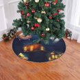 thumbnail image 2 of FMSHPON Halloween Ghost Pumpkin Eye Xmas Christmas Tree Skirt Stand Mat for Holiday Party Decoration Indoor Outdoor 36 inches, 2 of 3