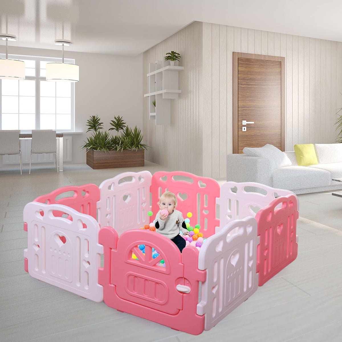 8 panel play yard walmart