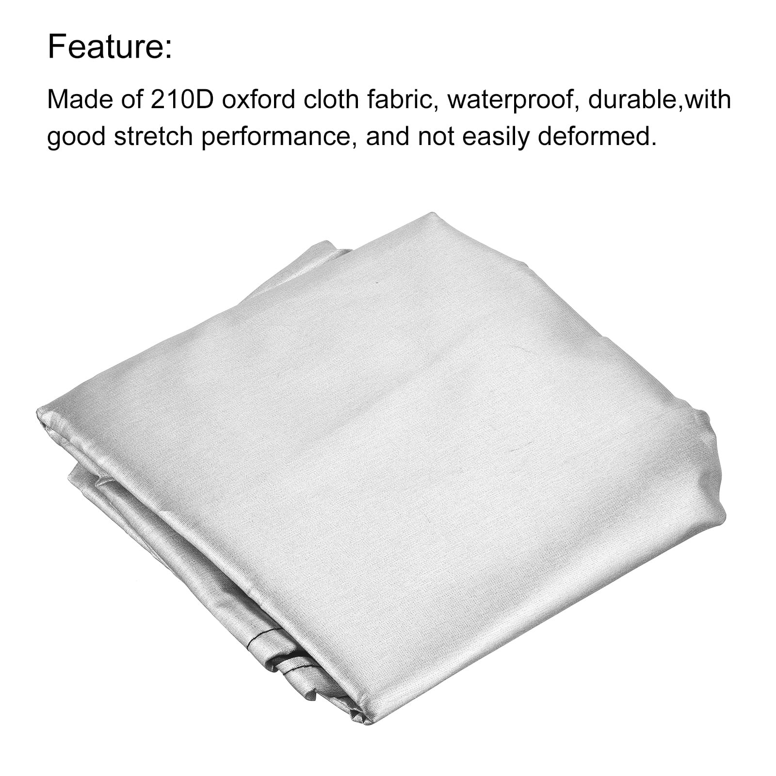 Uxcell 78.7" Length Outdoor Patio Waterproof Furniture Chaise Lounge Chair Cover, Silver