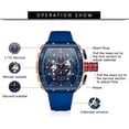 thumbnail image 7 of Wristwatch for Men Fashion Casual Cool Big Dial Watch Luminous Waterproof Sport Analog Quartz Business Mens Watches Silicon Strap Dress Watch, 7 of 7