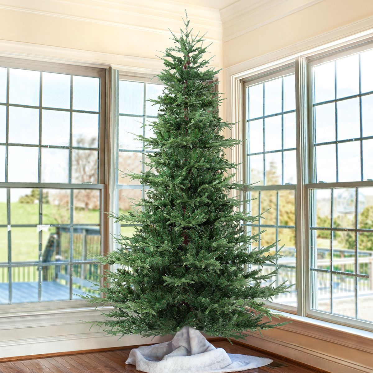 OasisCraft 7.5ft Aspen Fir Artificial Christmas Tree Unlit (Unlit, 7.5FT) - Walmart.com 