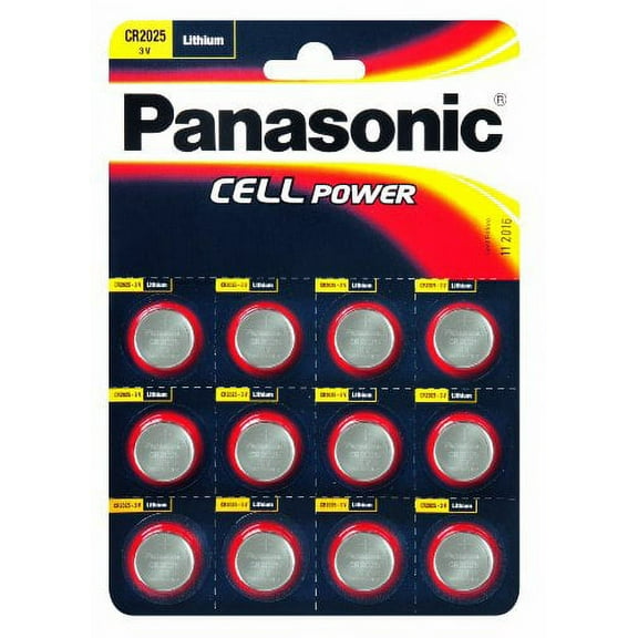 Panasonic Specialist Lithium Coin Batteries Cr2025 X 12