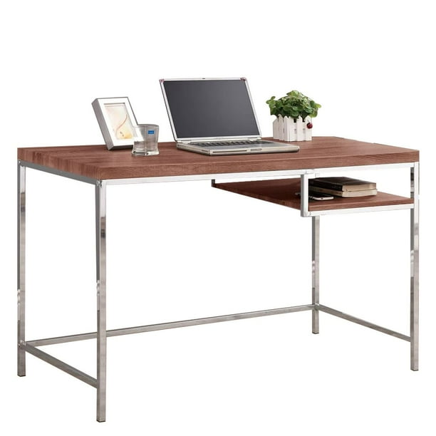 Escritorio de Madera FRATELLO MUEBLES Sorano Organizador Estante Inferior 120x76 Color Nogal