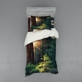 thumbnail image 1 of Ambesonne Nature Bedding Set 3 Pcs, Nevada Morning Sun, Twin XL, Green Brown, 1 of 3
