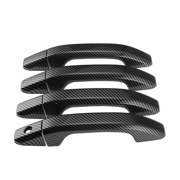 Unique Bargains Exterior Door Handle Cover Trim Door Handle Cover for Chevrolet Colorado 2023-2024 Normal Carbon Fiber Black 1 set