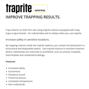 TrapRite Rat Station - 25 Cardboard Stations by Anstar Products