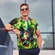 thumbnail image 4 of Balery St. Patrick's Day USA Flag Camisa Polo de Hombre con Estampado, de Manga Corta y Tejido Medio, Camisa Tipo Golf Polo-Medium, 4 of 6