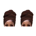 thumbnail image 3 of Turbante hijab Minnieouse interior con nudo para mujer Café 2Conjunto, 3 of 6