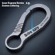 thumbnail image 2 of LLavero de titanio Real de alta calidad para hombre, llavero de lujo con letras personalizadas, accesorios de soporte para llaveros de coche EDC ligeros, 2 of 4