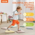thumbnail image 2 of VEVOR Pierres d'Équilibre pour Enfants Parcours d'Obstacles Sensoriel 6 Pcs Extérieur Intérieur, 2 of 9