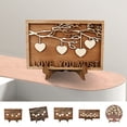 thumbnail image 2 of HYmarket Tree of Life Design Desktop Plaques - Clear Printing Frame, Engraved Wood, Family Sign Decor, Living Room Supply, 2 of 8