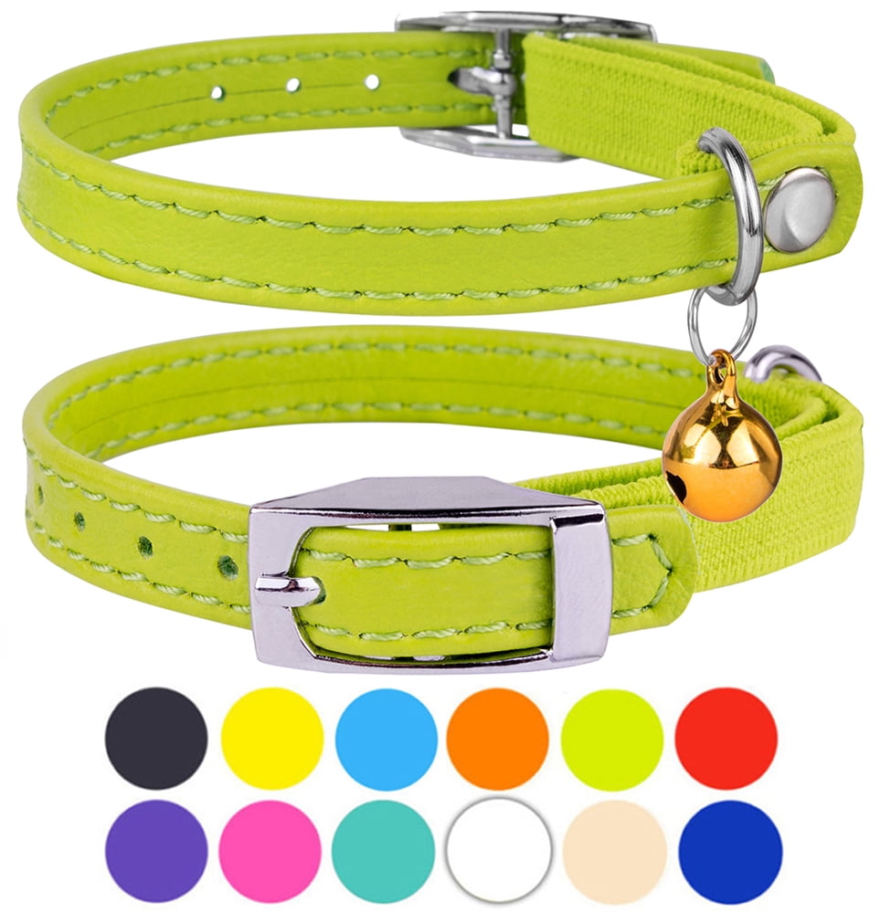 FEimaX Cat Collar with Bell Breakaway Quick Release Safety Pet Collars in Colorful Summer Fruit Style for Kitten and Small Cats Avocado Cherry Watermelon Pineapple 