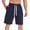 Navy, variant on WREESH Men's Cotton Sweat Shorts Elastic Waistband - Casual Lounge Outdoor Jogger Workout Running Short Pants