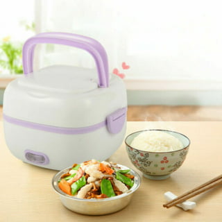 Mini Rice Cooker Portable White 1L Travel Rice Cooker Steamer +Measuring Cup!